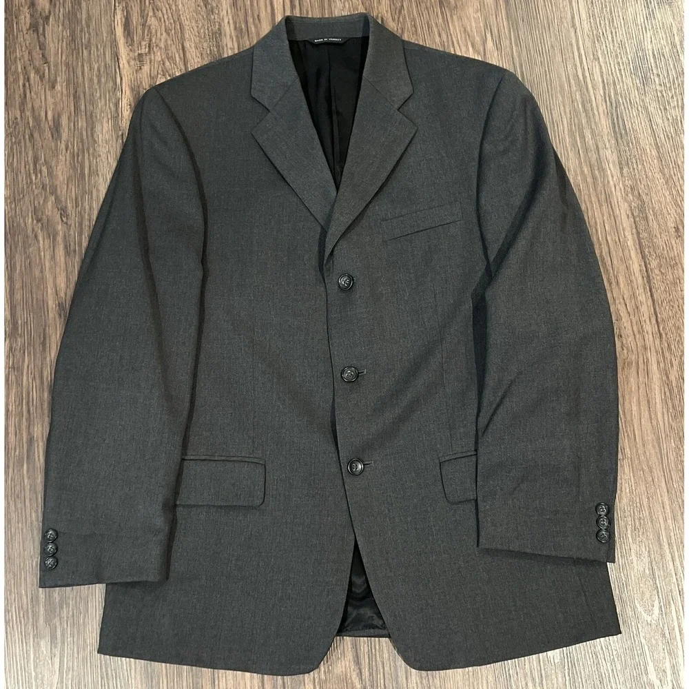 Banana Republic Blazer Mens Size 40R  Modern Coat Suit Jacket Color Heather Gray